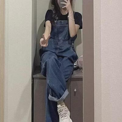 2025 Trendige Locker sitzende Denim-Overalls für Damen - Verjüngend, Netz-Promi-Stil für Frühling & Herbst, Übergrößen verfügbar.