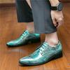 Britain Gentleman Designer New Pointed Shiny Patent Leather Flats Shoes For Wedding Casual Loafers Formal Dress Footwear