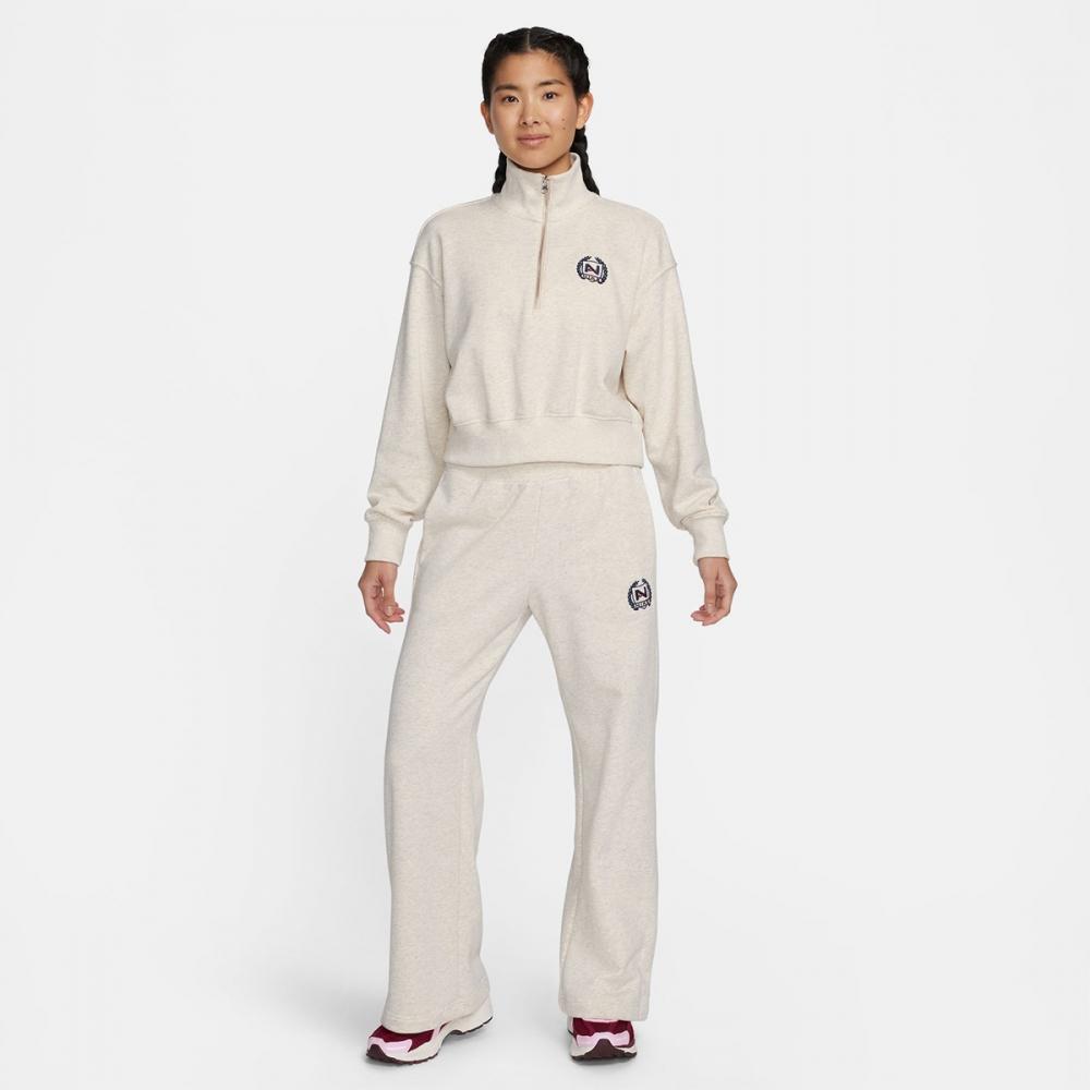 Nike Women s Nike Sportswear Oversized Half Zip Cropped Fleece Sweatshirt FZ4737 141