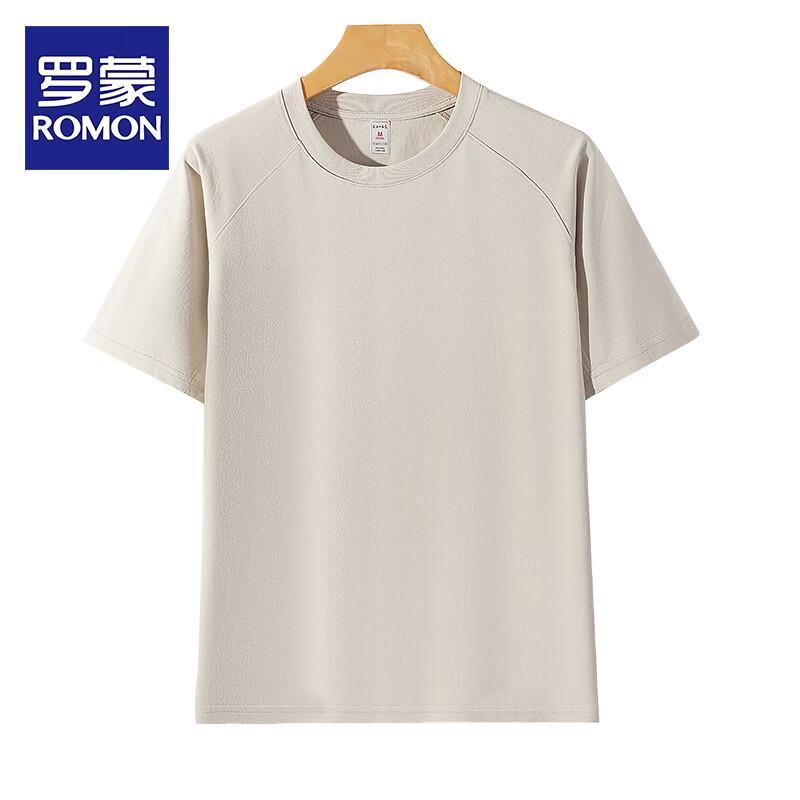 ROMON Men s Short Sleeve Round Neck T-Shirt 2XL хаки