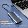 USB3.1 M.2 SSD Gehäuse Mobiles Gehäuse Unterstützt NVME SATA Typ-C Massives Metall Externes Festplattengehäuse Laptop Telefon SSD