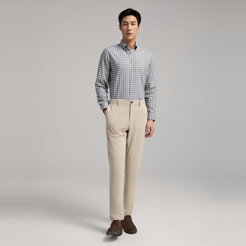 YOUNGOR Men s Business Casual Plaid Flannel Shirt 43