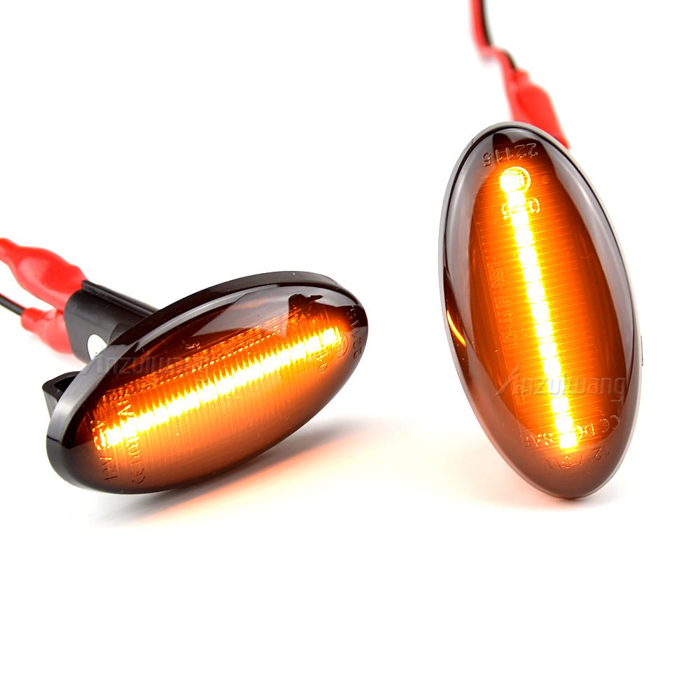 2X LED Dynamic Side Marker Lamp Turn Signal Light Side Repeater For Subaru Impreza Wrx Sti Subaru Forester