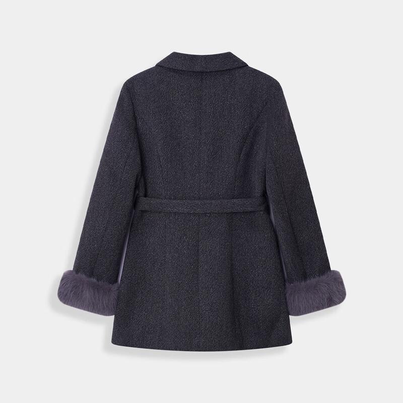 IEF Women's Plus Size French Commuter Wool Blend Coat