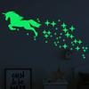 1 Set Glow In Dark Stars Stickers Glowing Unicorn Sticker Ceiling Luminous Wall Decals For Kids Bedding Room Party Birthday Gift