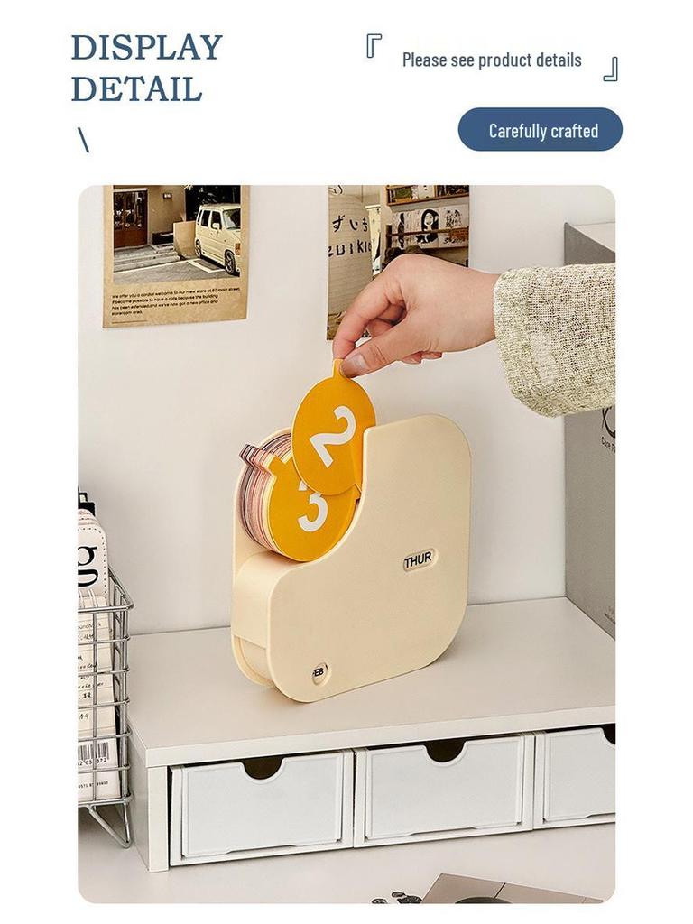 Calendario perpetuo da scrivania alla moda: Mini Design Decorativo Creativo per la Casa o il Soggiorno