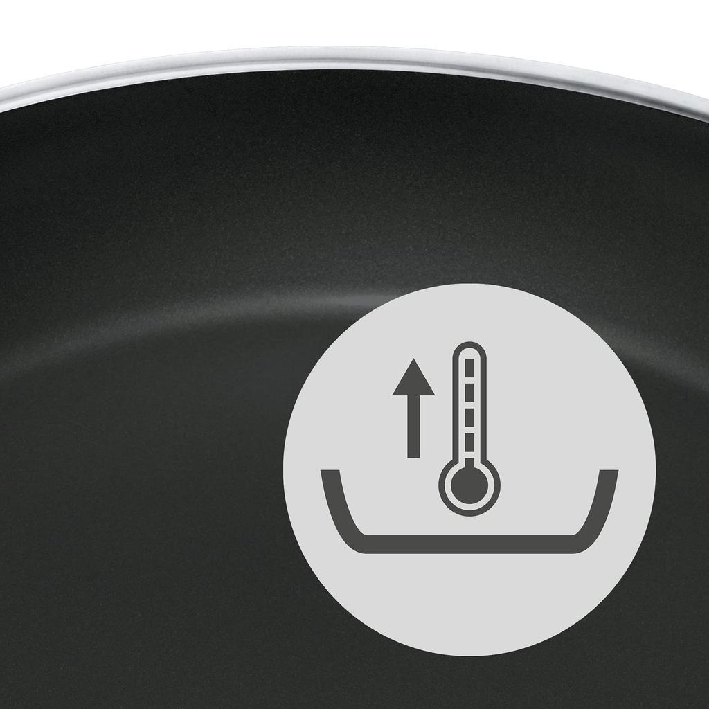 WMF Bratpfanne 20cm Keramikbeschichtung Induktion Gasherd Kompatibel Keine schädlichen Stoffe wie PFOA Profi Bratpfanne Edelstahl W0744206021 "CeraDur Pfanne"