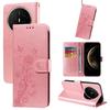 For iPhone 16 Case Butterfly Imprinted Wallet Stand PU Leather Flip Phone Cover with Strap
