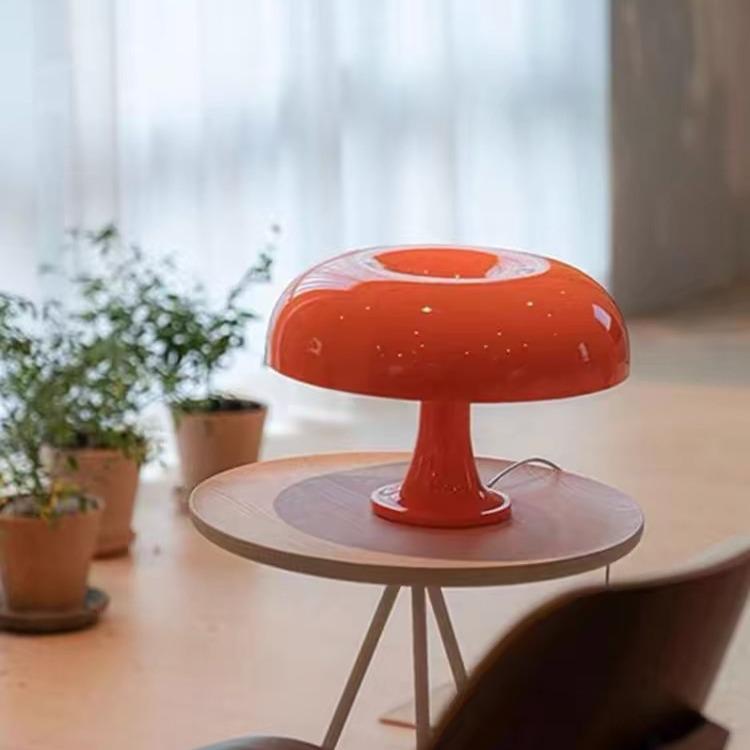 Nordic Mushroom Table Lamp - Creative Danish Bedside Atmosphere Light for Bedroom Decor