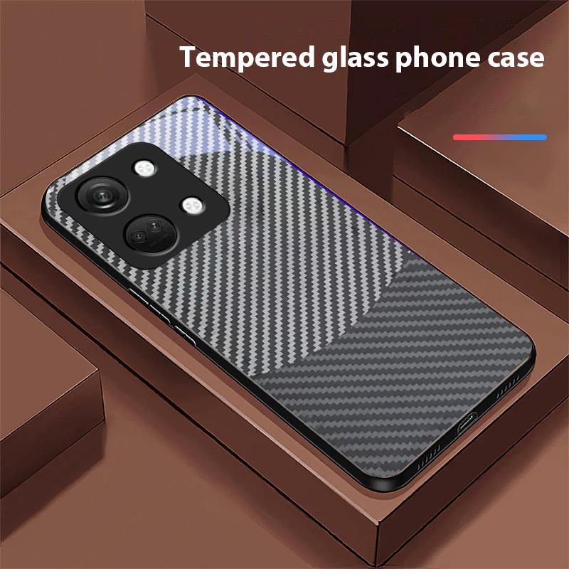 Dwukolorowe paski dla OnePlus Nord 3 5 6T 7 Pro 8 12 10T Reno8 Lite 5G 10R Nord N30 Twarda obudowa Szkło hartowane Etui na telefon Czarny