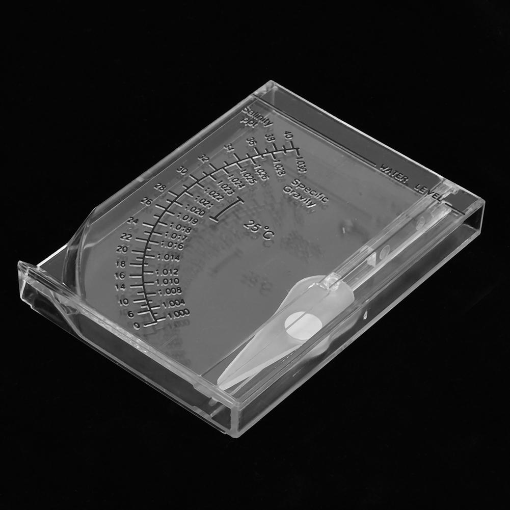 Salinity Tester, Plastic Hydrometer for Aquariums with Automatic Water 1.020-1.023 Specific Gravity Range for Fish S (68-86F)