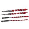 4Pcs Eccentric Twist Drill Bit Set 150mm 6.35mm Hex Shank Drill Bit Set for Concrete Masonry Glass