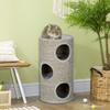 Cat Climbing Frame, Covered with Sisal, Cosy Platform - Light Grey
