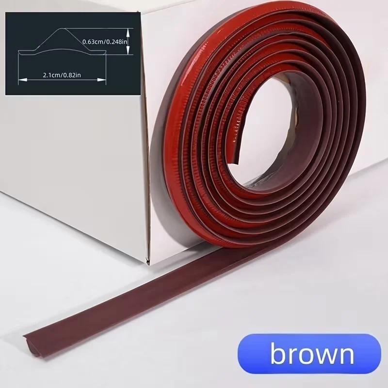 

1pc 118.11X0.82in Concave Line Self-adhesive Edge Strip Tile Gap Tape Kitchen Bathroom Background Wall Decoration wall sticker 3m кофейный