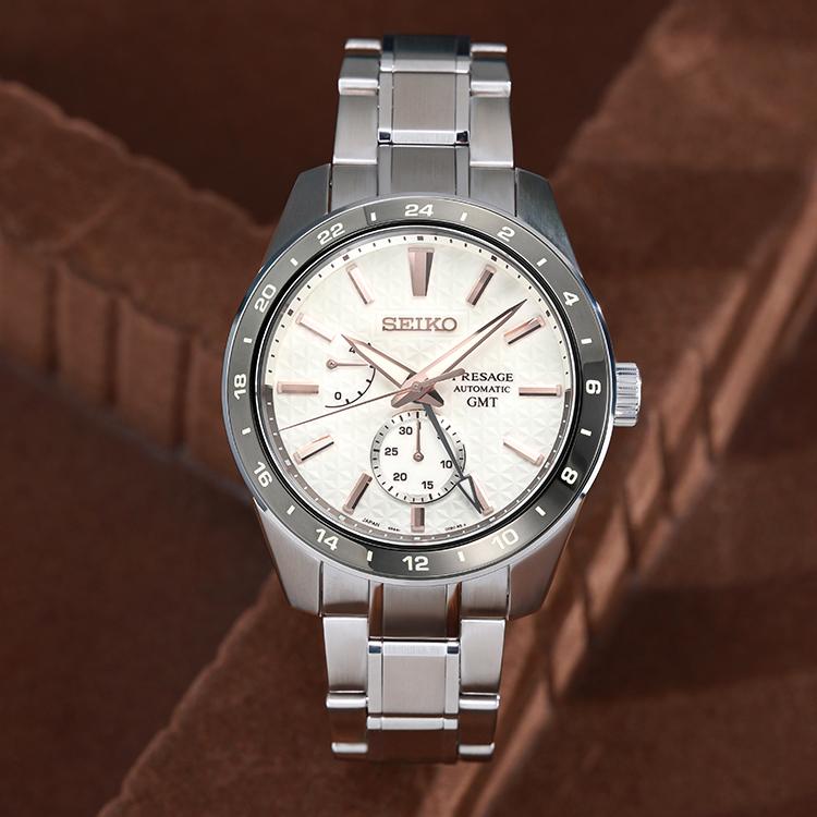 SEIKO Presage Mechanical Movement Stainless Steel Strap Watch 42.2mm Men's Watches White Dial SPB273J1