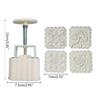 Moon Cake Mold for Creative Flower Shape DIY Baking Mold for Mid-Autumn Festival