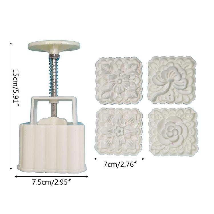 Moon Cake Mold for Creative Flower Shape DIY Baking Mold for Mid-Autumn Festival