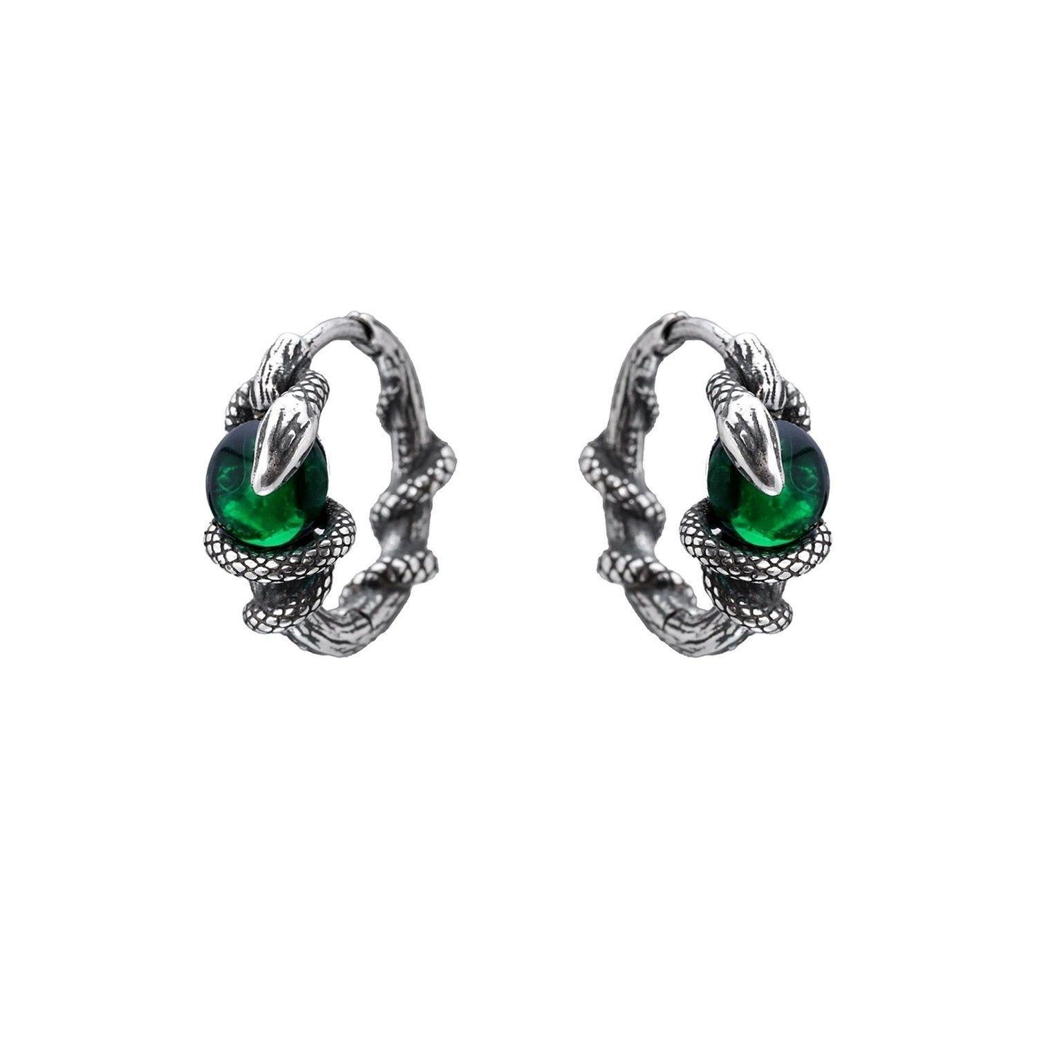 

Double Ear Hole Spirit Snake Wrapping Ear Buckle Female New Type Ear Hole Ear Nails Sweet Cool Ear Bone Nails