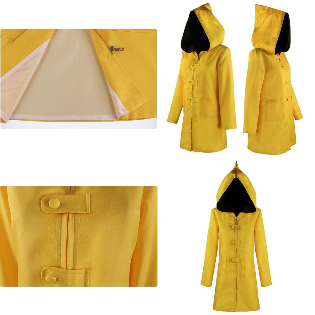 Little Nightmares 2 Six Cosplay Impermeabile con Cappuccio per Bambini e Adulti Perfetto per Halloween