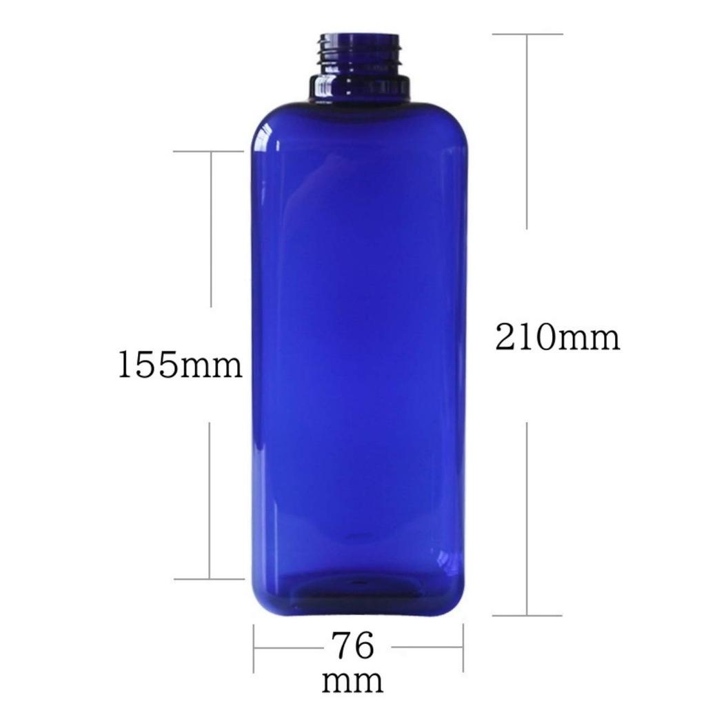 Copeflap Shampoo Dispenser, 1000ml, Large Capacity, Refillable Shampoo Bottle, with Spare Pump (Clear)