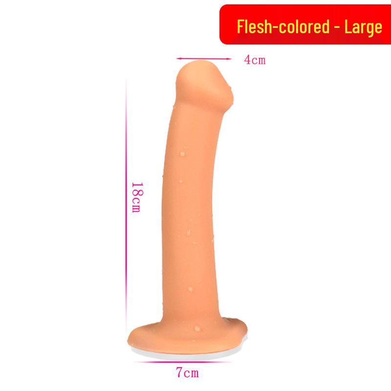 Silicone Glans Dildo: Realistic Insertable Toy for Women's Pleasure