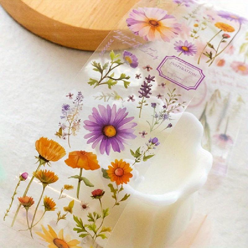 PET páskové samolepky v retro stylu, 1 role, vodotěsné, scrapbookingové potřeby, ideální pro zdobení diářů a rozvrhů, samolepky, potřeby pro junk journaling