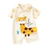 Adorable Infant Cotton Romper: Short-Sleeved, Lightweight Summer Bodysuit for Babies and Toddlers