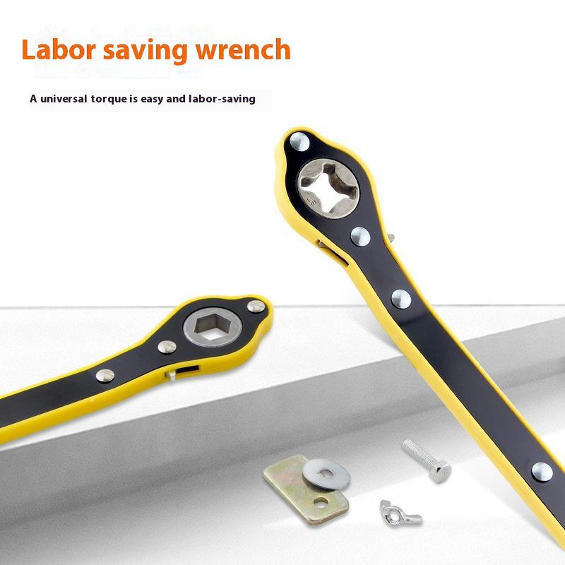 Car Jack Wrench Set with Ratchet Handle For Tire Change Cross Design Wrench with Adapter