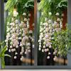 Balcony Window Decoration, Perfume Bell Orchid, Decorative Glass Sticker, Room Bathroom Sticker, Glass Electrostatic Film, Home Decoration