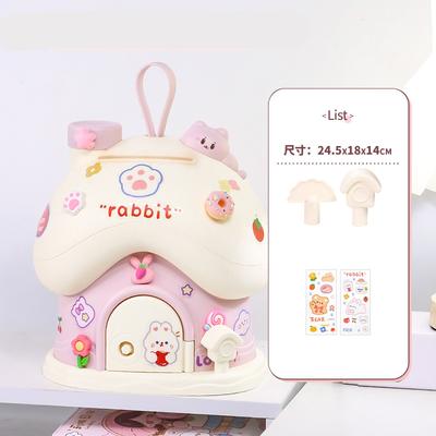 Nová houbová pokladnička Ins Vysoká krása Malý domeček Kreativní přístup, Nerozbitná, Velká kapacita