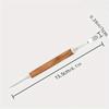 1PC Latte art Pen Coffee Needle Carved and Mounted Artifact Solid Wood Hook Needle Milk Foam Stainless Steel Drawing