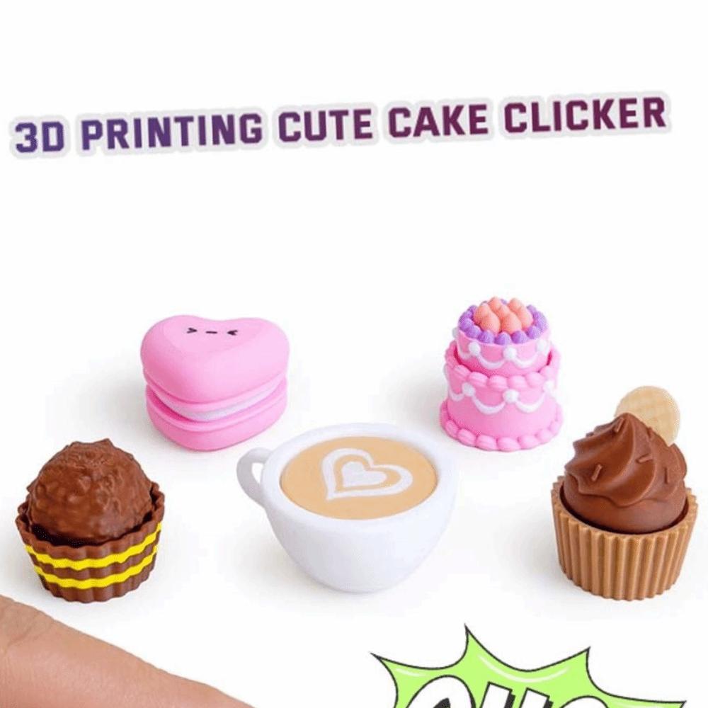 3D Printed Finger Button Pendant Simulation Coffee Calming Keychain  Children Adults