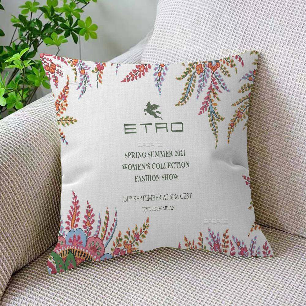 Brand E-Etro Fashion Luxury Personalized Pillow Dust Cover Bedroom Kids Party Decoration Pillowcase Birthday Children Gift