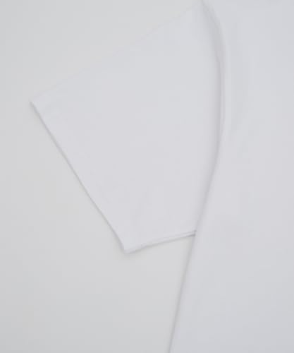 IMPROMES Casual SIDEWAYSTANCE Men's Black Short Sleeve T-Shirt with Thick Embroidered Crown S Logo