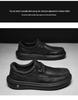2026 Matte Leather Men's Casual Shoes - Lightweight, Wear-Resistant, Retro Style with Thick Sole - Trendy Spring Driving Footwear