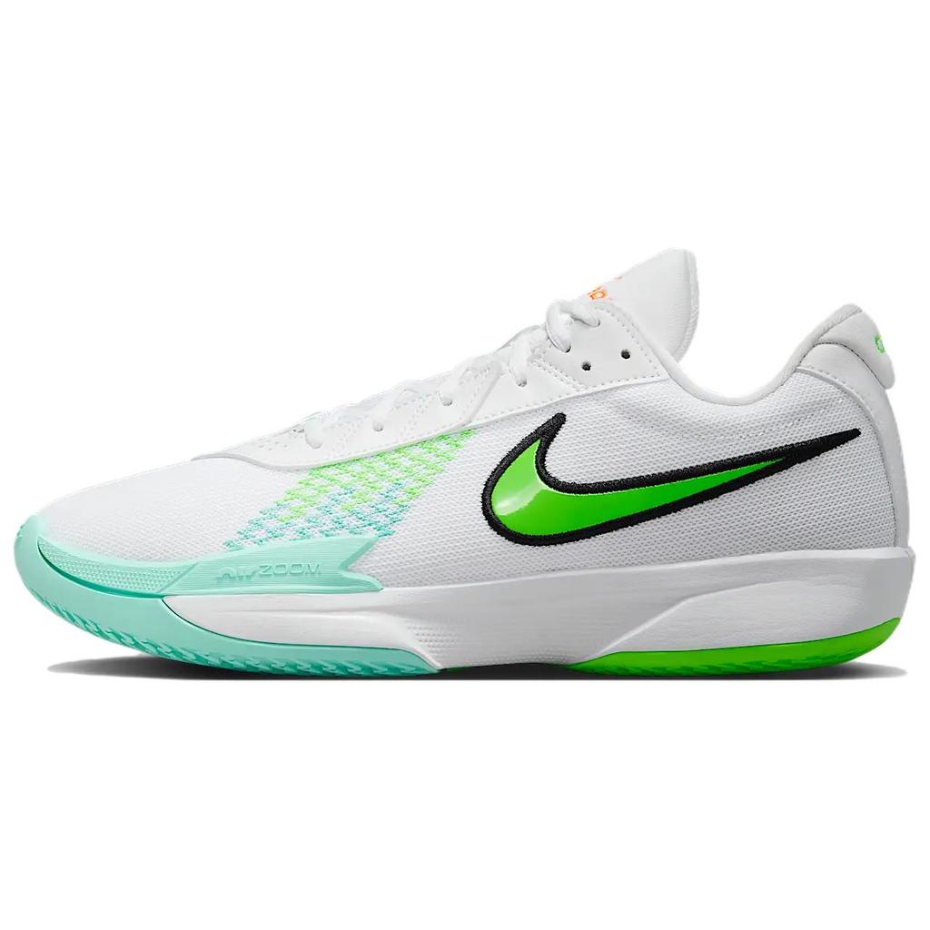 Nike Air Zoom G.T. Cut Academy Abrasion Resistant Grip Low Top Basketball Shoes Unisex White Green Sneakers Casual FB2598-107