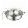 Divided Pot with Ladles Stainless Steel TwoFlavor Cookware for Families,