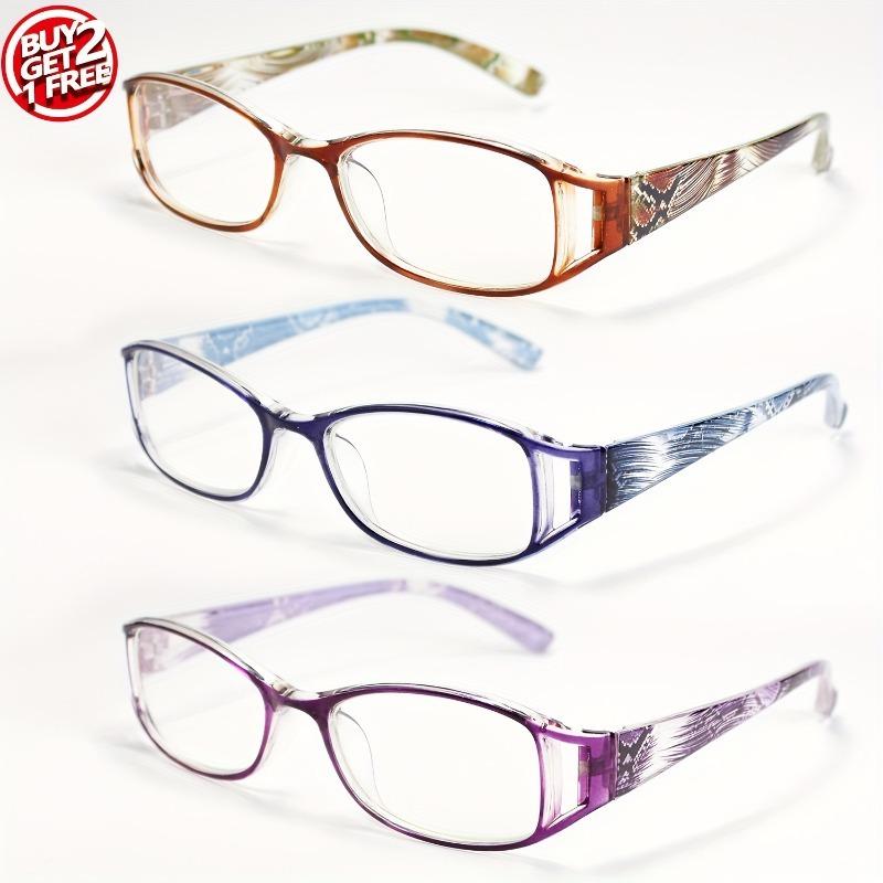 1/3 Sets Womens Hollow Flower Small Frame Reading Glasses +1 0 to +4 0 Lightweight Stylish
