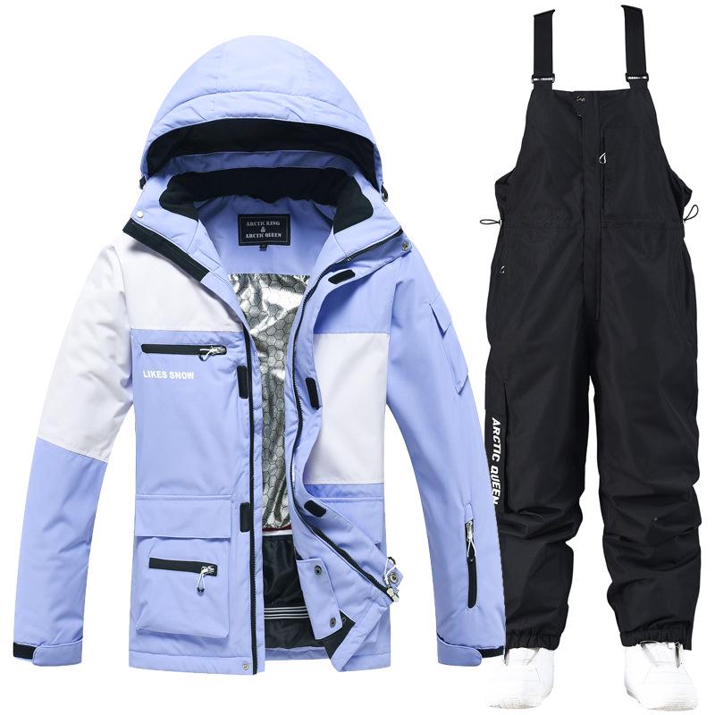 Unisex Winter Ski Suit: Jacket & Pants Set for Outdoor Skiing & Snowboarding