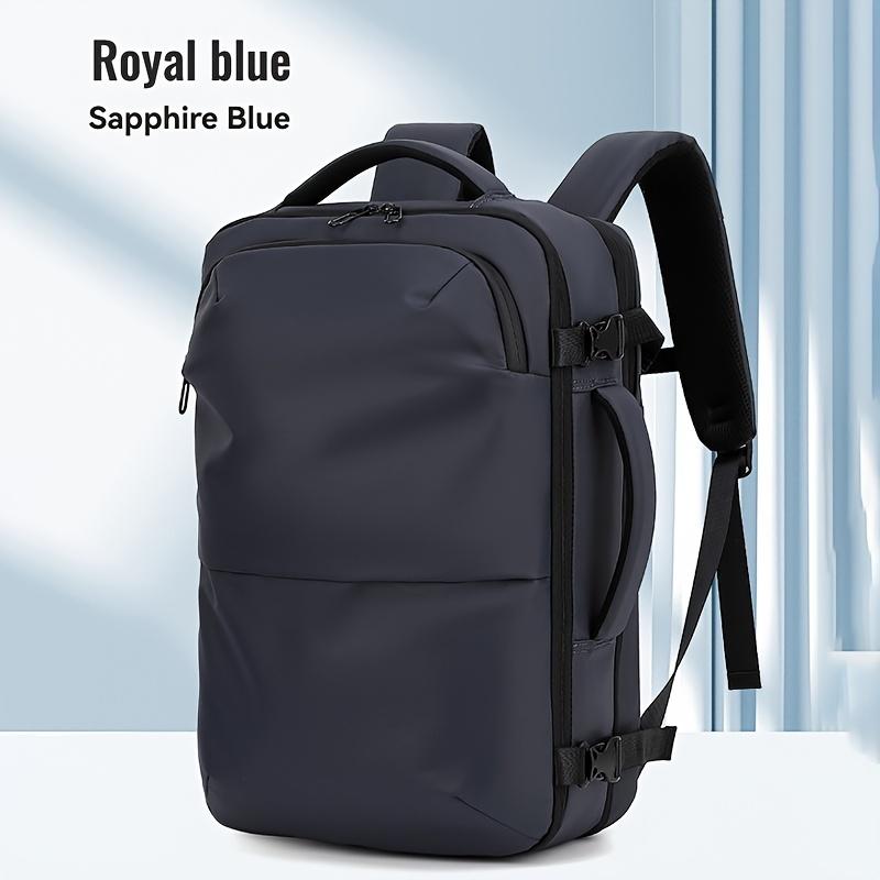 Vacuum Compression Travel Backpack, 60L Expandable Waterproof Laptop Backpack Fits 17 Inch Notebook, Anti-Theft TSA Lock Carry O