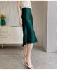 Elegant Retro Satin Acetate Umbrella Skirt for Women