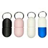 Capsule Shape Medicine Box Keychain Portable Mini Keychain Creative Pills Box