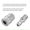 Professional 1/4" NPT Quick Releases Pressure Washer Hose Adapters, 4Piece Corrosion Resistant Stainless Steel Connector