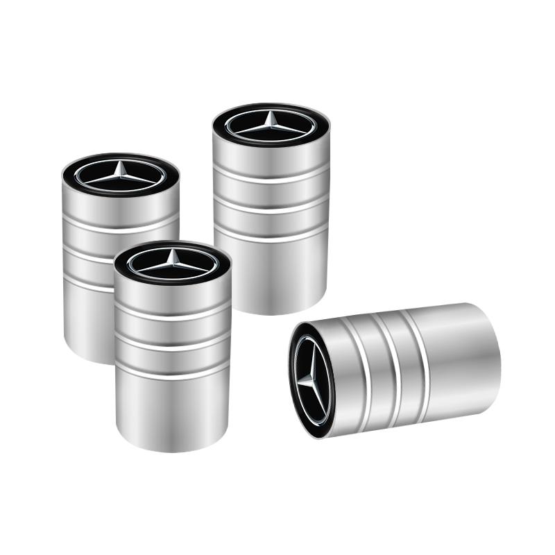 UKY5   4PCS Car Wheel Tire Valve Caps Covers Accessories For Mercedes Benz AMG GLC GLB GLE CLA CLK W206 W212 W213 W204 W205 Accessories