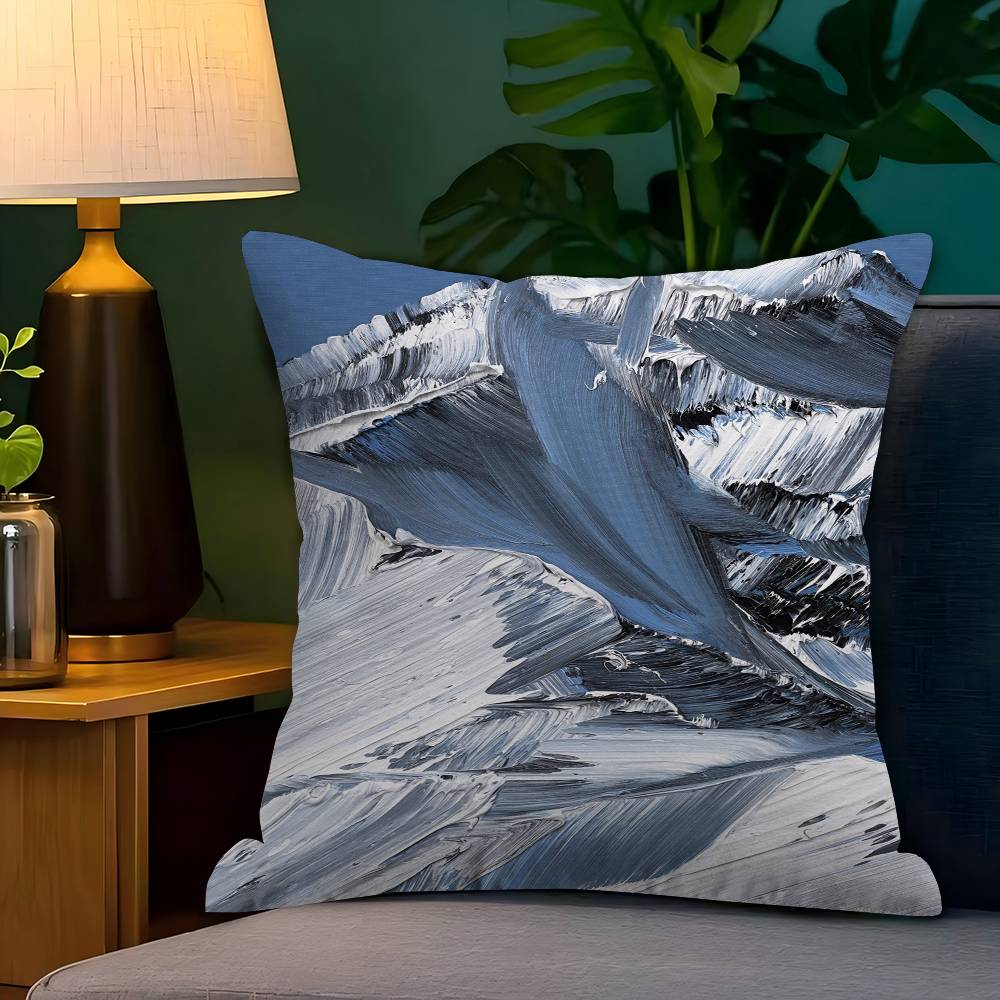 Conrad Jon Snow Mountain Artist Cushion Cover Decorative Pillow Sofa Home Decor Case Pillow Cases