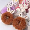 9pcs New Style Ponytail Hair Ties, Fairy Autumn Winter Headwear, Korean Style Sweet Bunny Ear Plush Scrunchies