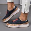 Autumn Women's Fashion Hollow-Out Round Toe Slip On Shoes Flat with Sneakers
