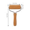 Beech Wood Small Rolling Pin Food-Safe Smooth Polished Wooden Dough Roller Metal Frame Rotatable Pie Rolling Pin Baker