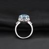 Natural Topaz Ring For Women, Camellia Fresh And Sweet S925 Sterling Silver Inlaid Natural Colored Treasure Ring