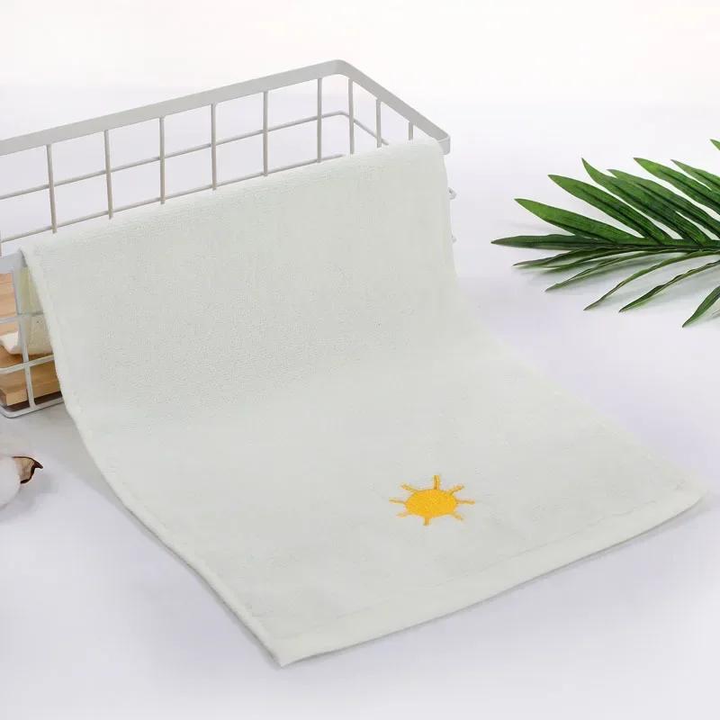 50CM*25CM Towels Baby Face Towel Soft Embroidered Absorbent Cotton Bath Towels for Newborn Kids Handkerchief Shower Stuff